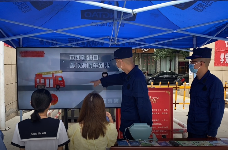 甘肅慶城：消防救援部門(mén)組織開(kāi)展“入高層 廣宣傳”主題活動(dòng)