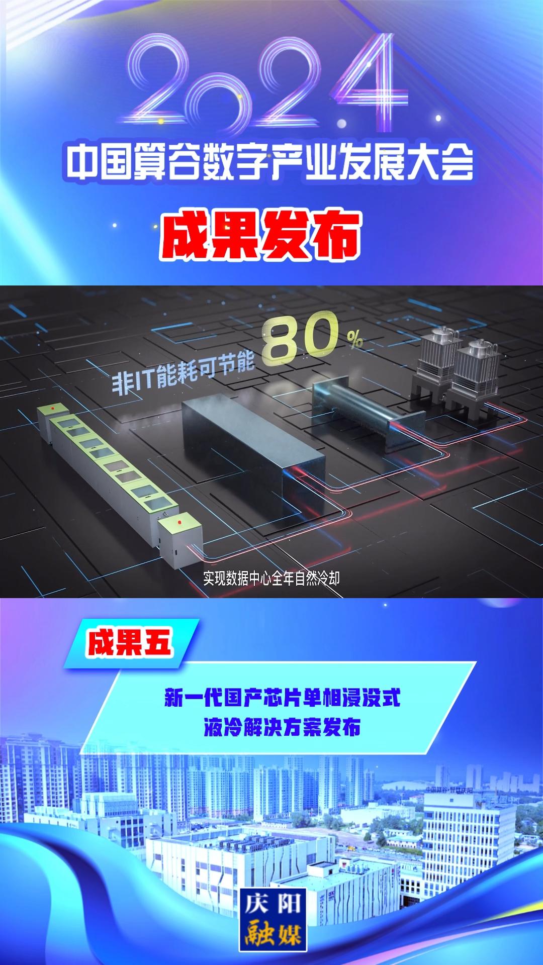 【V視】2024中國算谷數字產業(yè)發(fā)展大會成果五丨新一代國產芯片單相浸沒式液冷解決方案發(fā)布