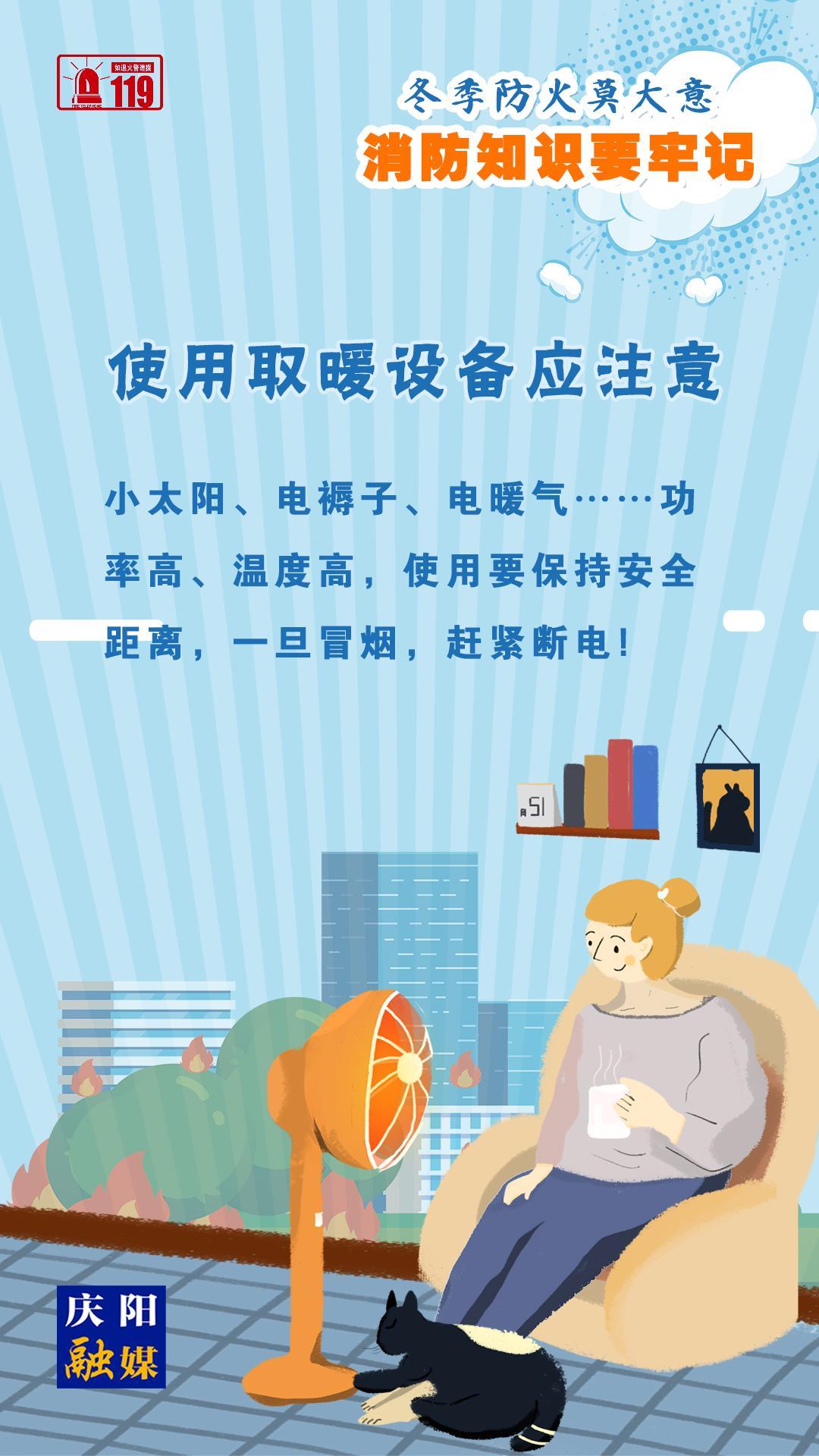 【微海報(bào)】冬季防火莫大意，使用取暖設(shè)備應(yīng)注意！