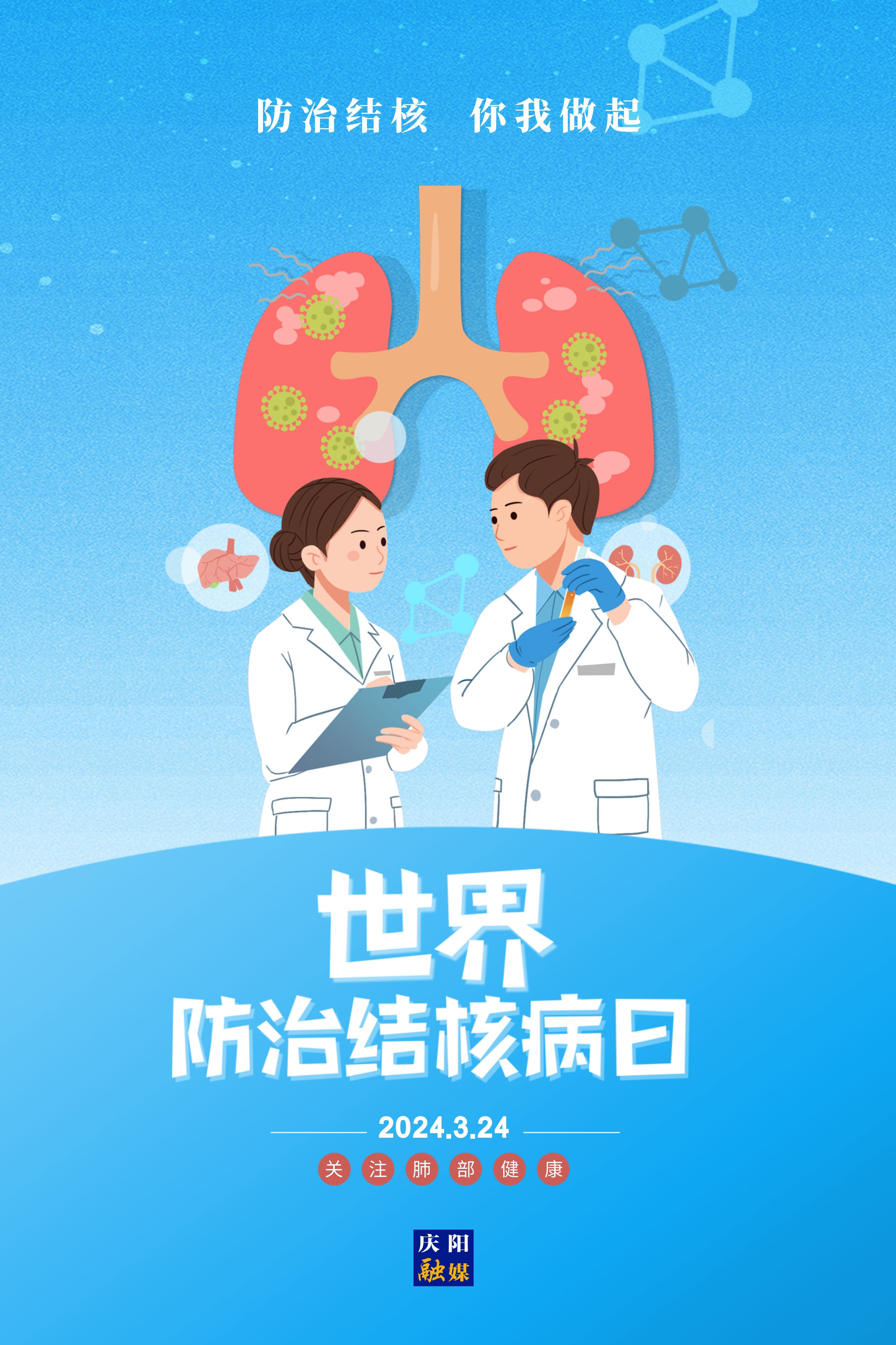 【微海報(bào)】世界防治結(jié)核病日 | 全面行動(dòng) 全力投入 全民參與 終結(jié)結(jié)核