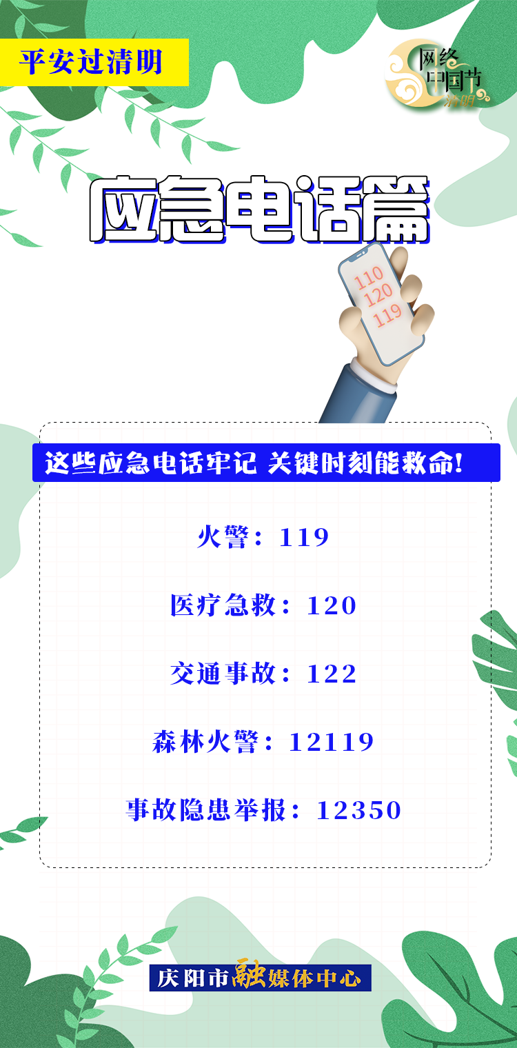 【網(wǎng)絡(luò)中國節(jié)·清明】平安過清明 | 應(yīng)急電話篇：關(guān)鍵時(shí)刻能救命