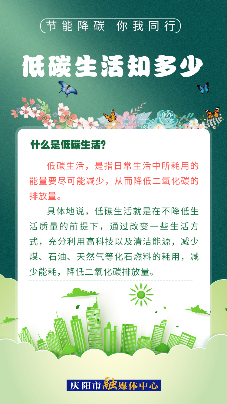 【節(jié)能降碳 你我同行】低碳生活知多少（2）：什么是低碳生活？